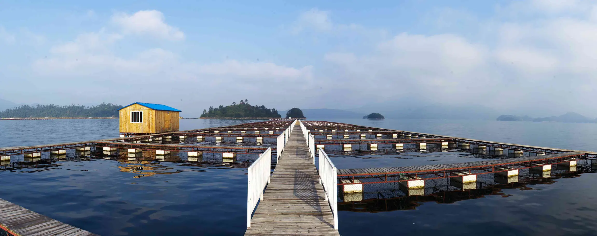 中国産キャビアの産地風景